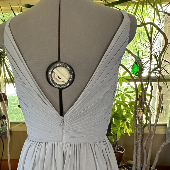 NWT Bliss Extra Bridesmaid Dress Light Gray Formal Wedding S Gown - Picture 8 of 12
